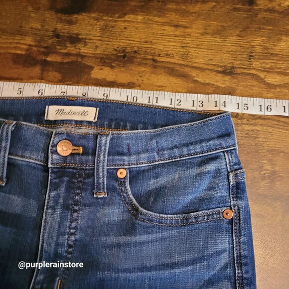 Madewell Jeans Size 28 Skinny 9" High Rise Tummy Control Creston Wash J4624 - Picture 7 of 12